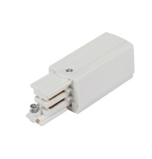Ввод питания левый RS 3C TRACK PCL WH 65х32мм бел. Русский Свет 19131021016